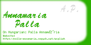 annamaria palla business card